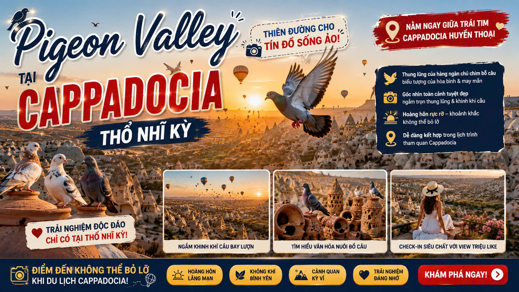 Thung lũng Bồ Câu (Pigeon Valley) – Viên ngọc xanh giữa lòng Cappadocia, Thổ Nhĩ Kỳ
